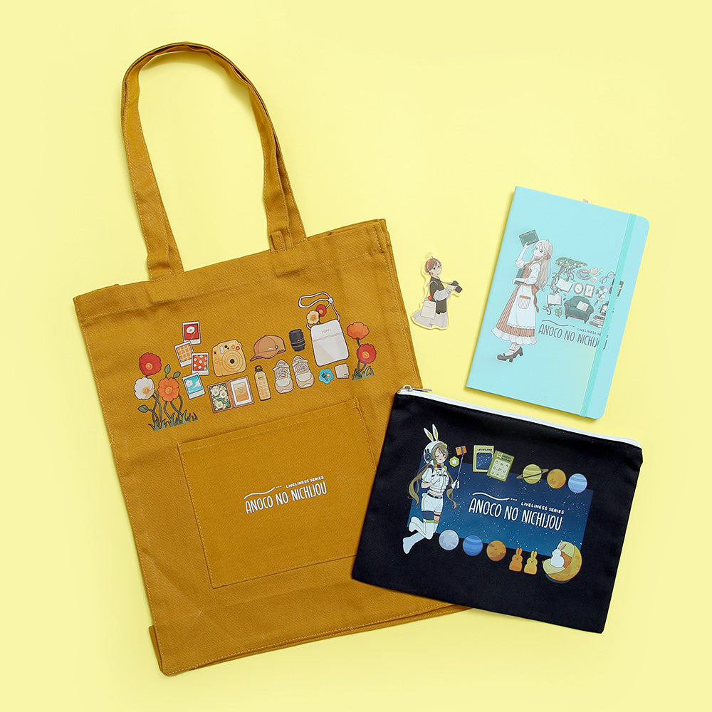 「anoco no nichijou」フラットポーチL