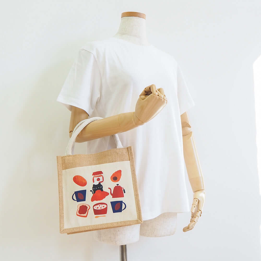 ジュート&キャンバストート