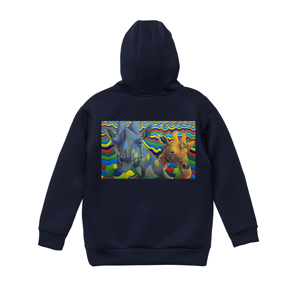 Cardboard knit hoodie