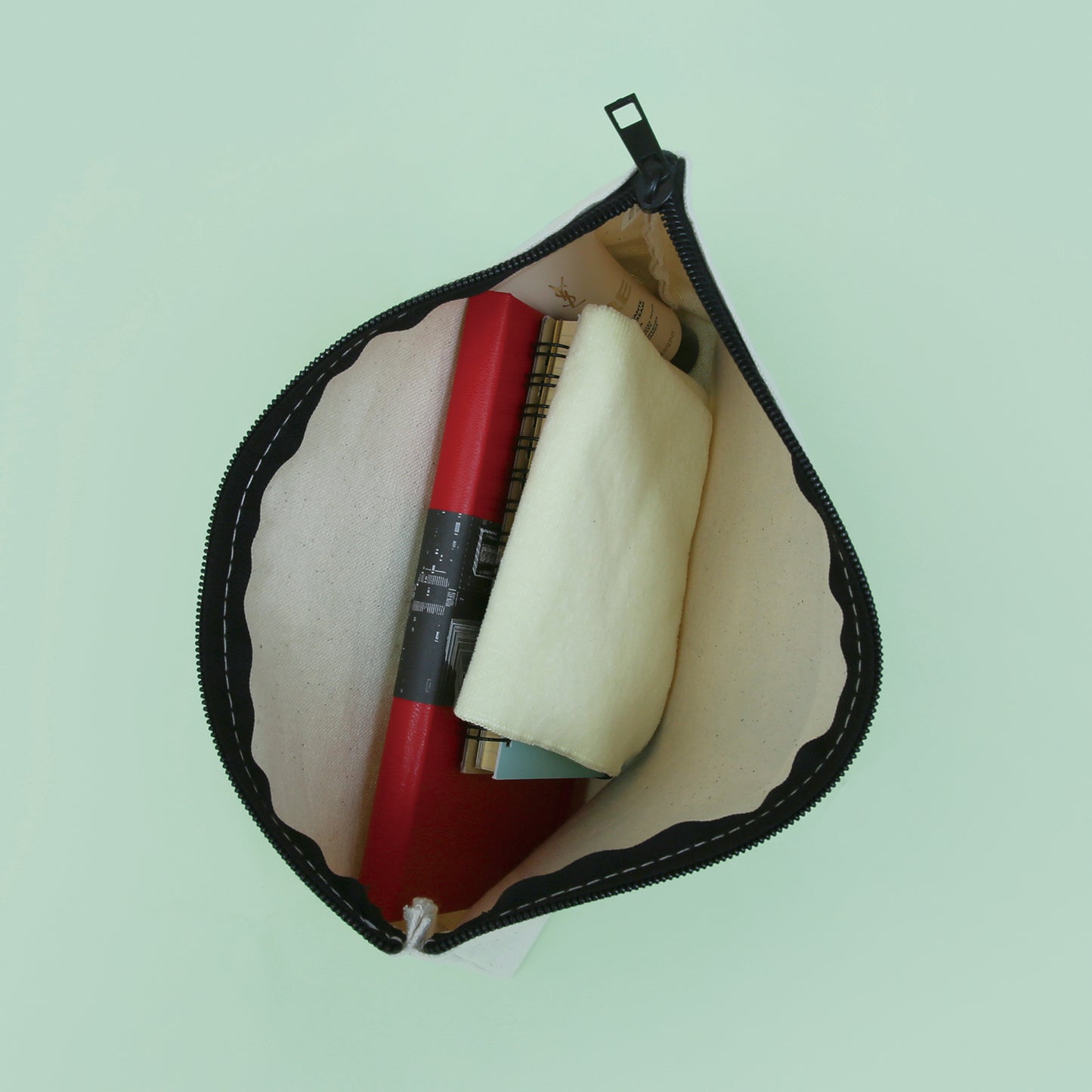 花ペンギン-秘密の釣り場フラットポーチ-