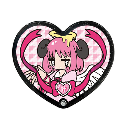 ラメ入りスライドハートミラー