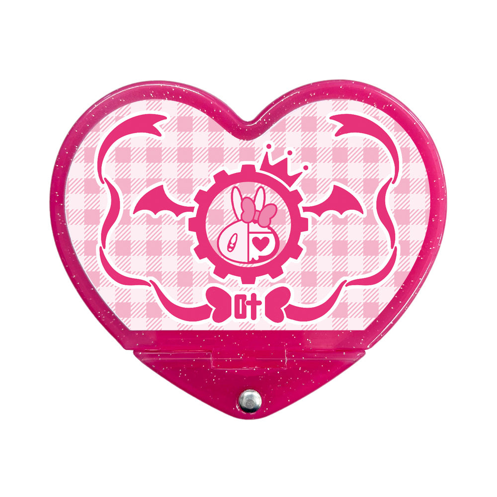 ラメ入りスライドハートミラー