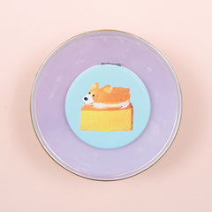 チーズケーキいぬのコンパクトミラー