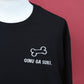ふりかえりシュナウザーの黒いTシャツ
