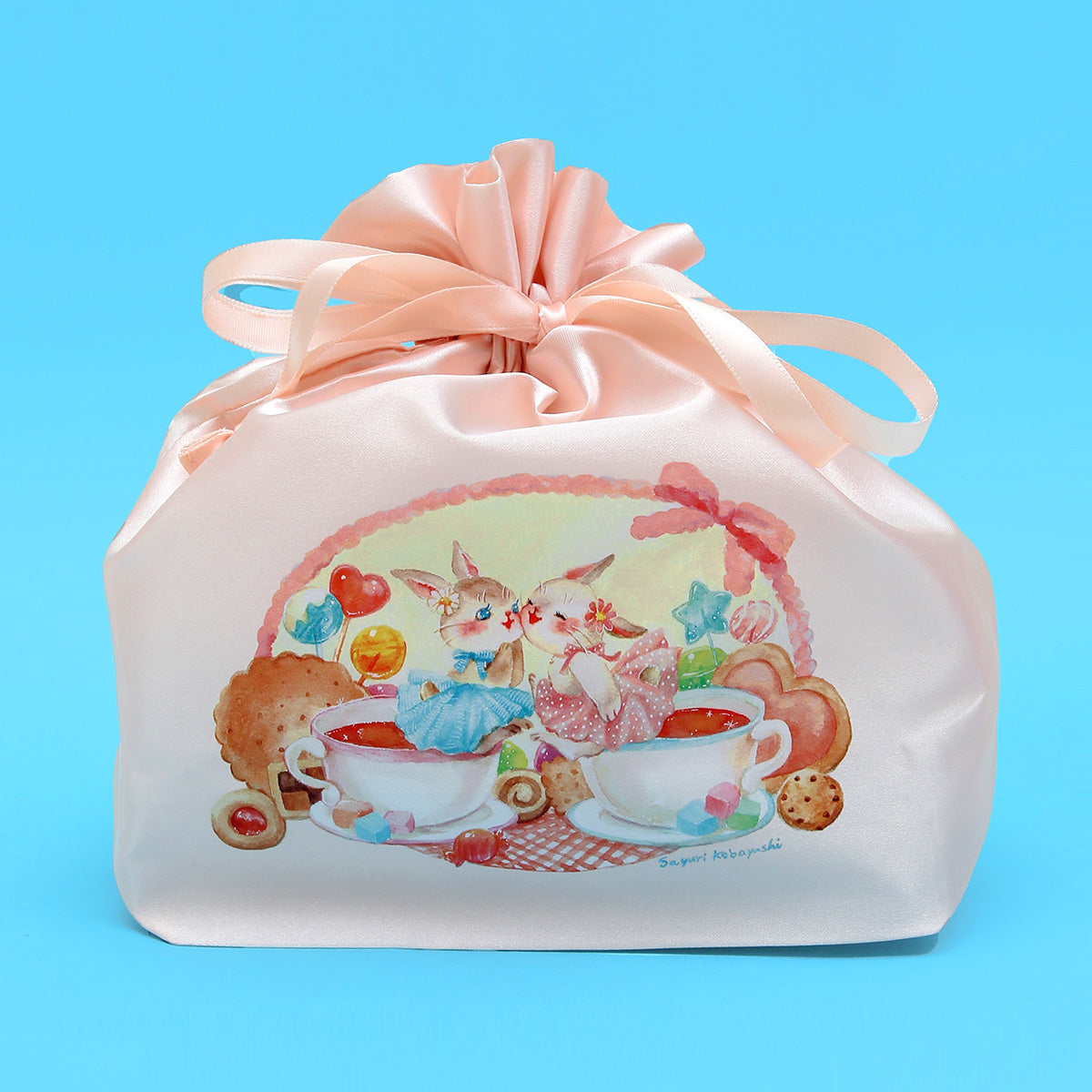 ファンシーお茶会きんちゃくポーチ