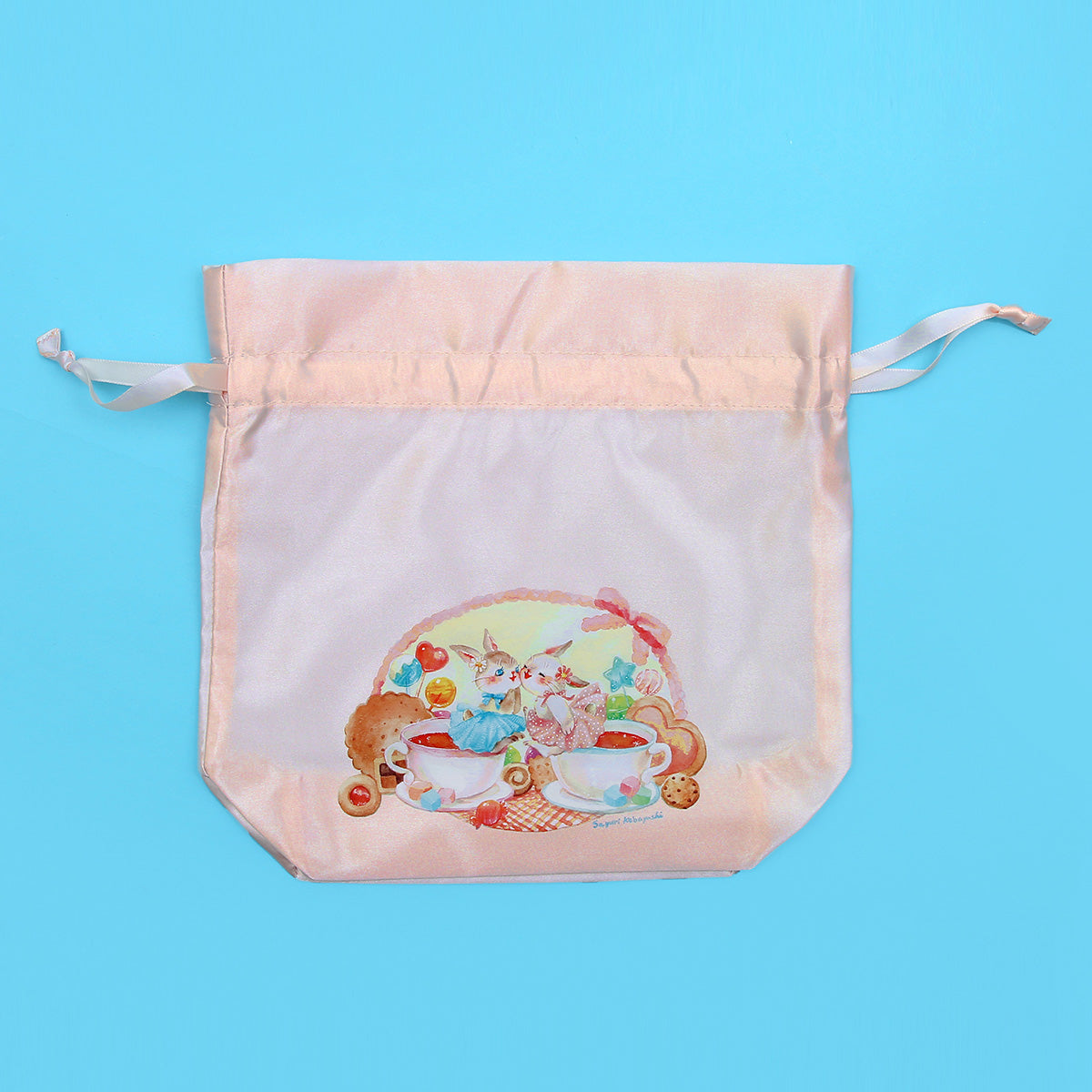 ファンシーお茶会きんちゃくポーチ