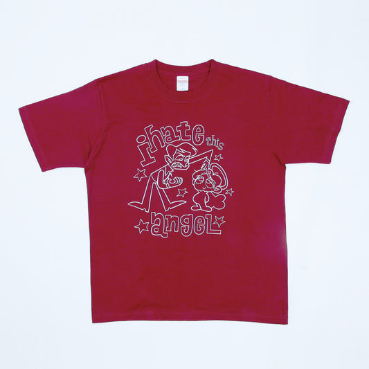 Tシャツ①バーガンディ