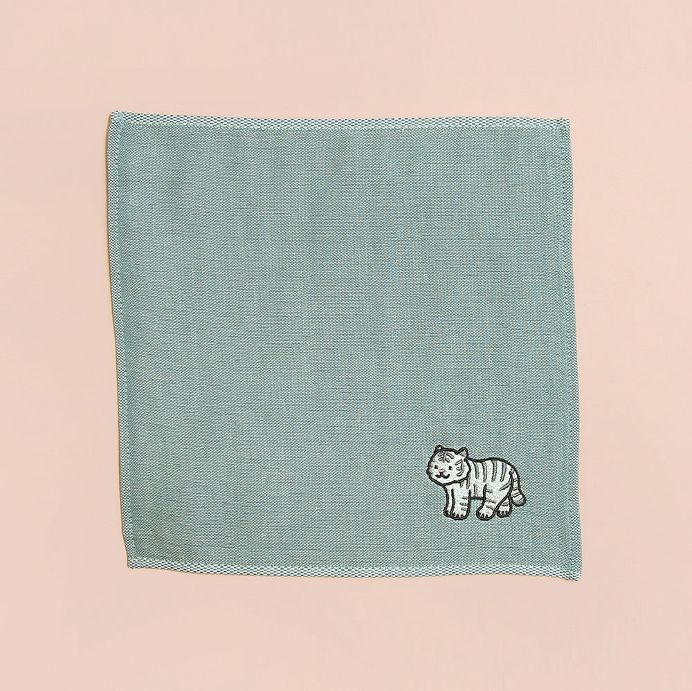 ハンカチ（ホワイトタイガー）