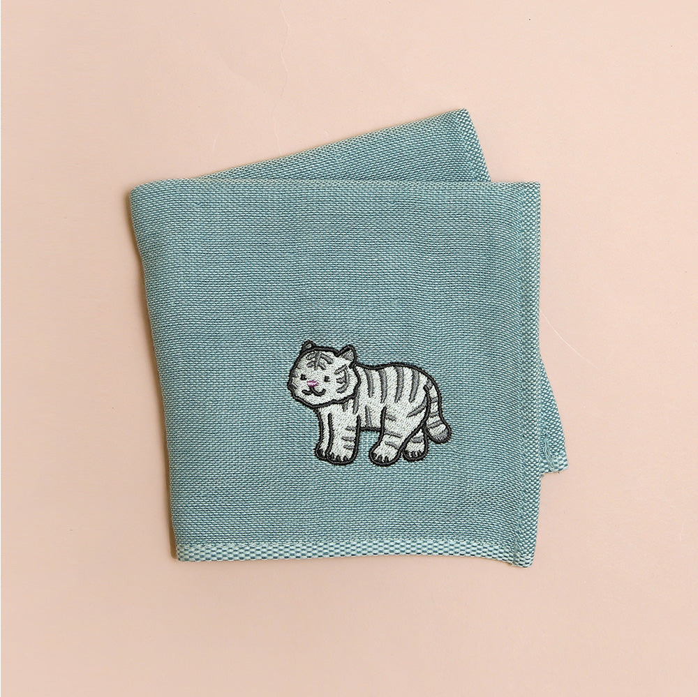 ハンカチ（ホワイトタイガー）