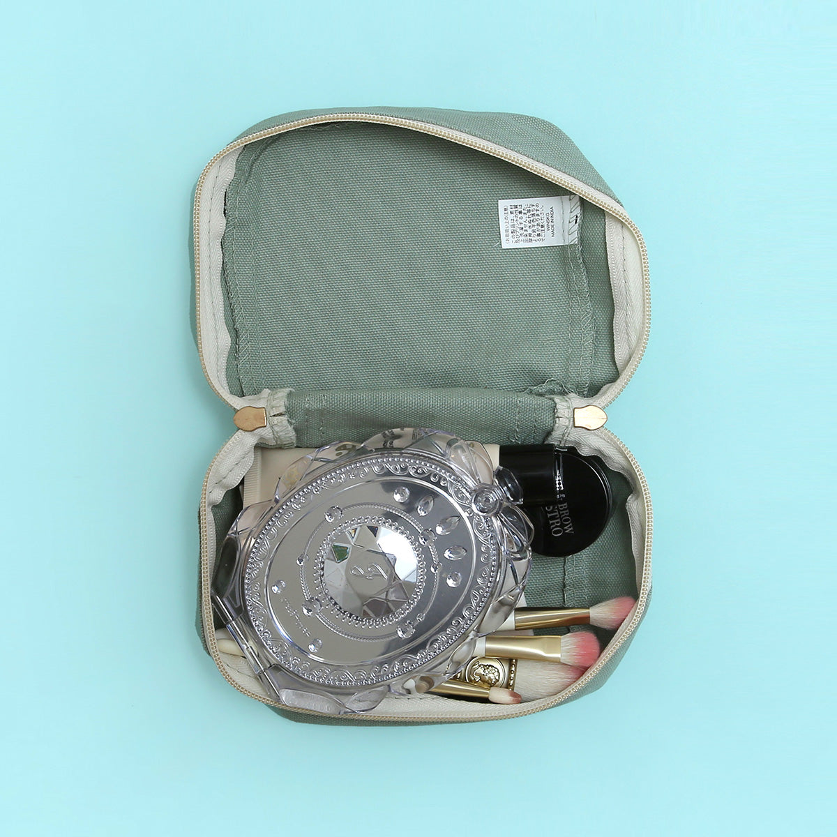 スクエアポーチS（ホワイトタイガー）