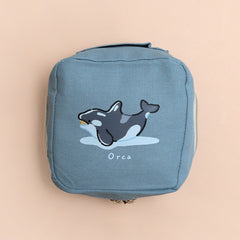 スクエアポーチS（シャチ）